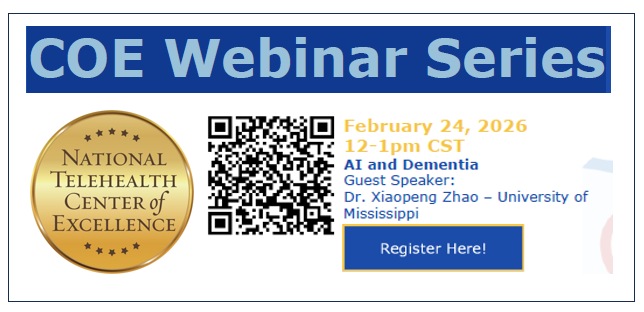 COE Webinar Series on AI and Dementia