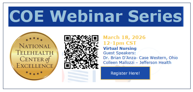 COE Webinar Series on Virtual Nursing