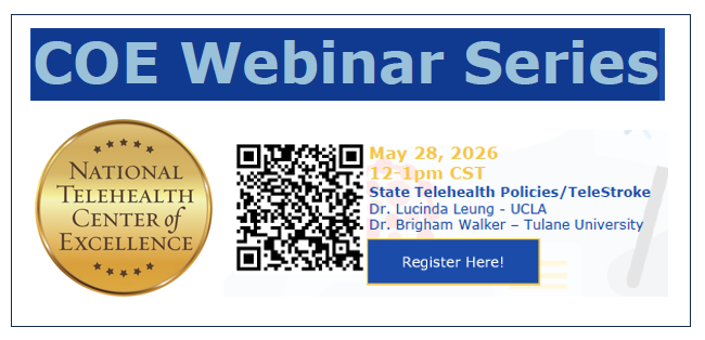 COE Webinar - State Telehealth Policies and Impact on Care Access Post Stroke